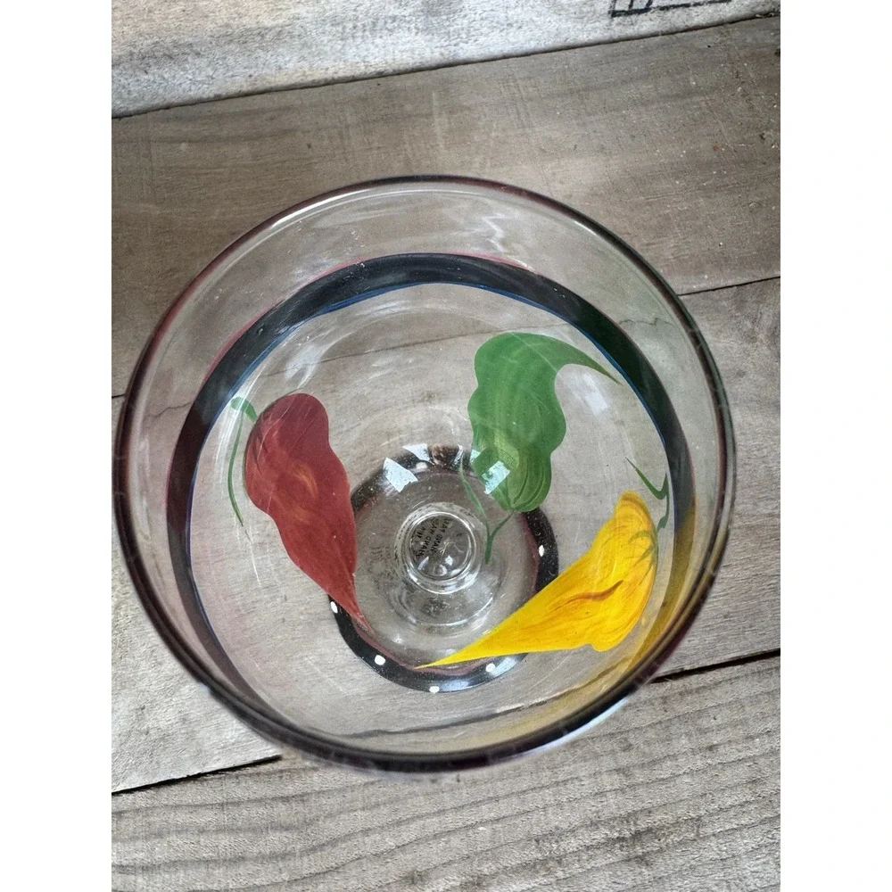 Vintage‎ Home Essentials And Beyond Chili Peeper Glasses- NEW Fiesta Wear